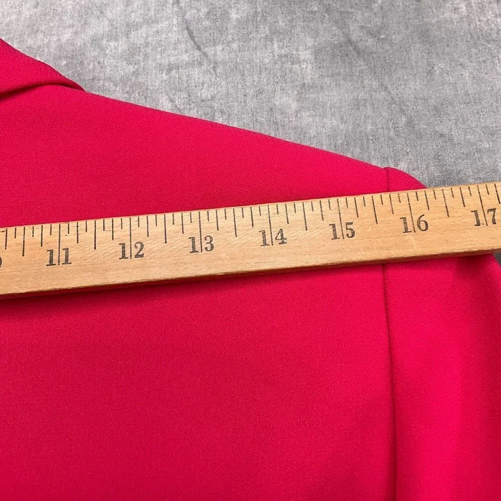 Casual Corner Skirt Suit Women 4/28W‎ Red 2pc Classic Career Party Formal VTG